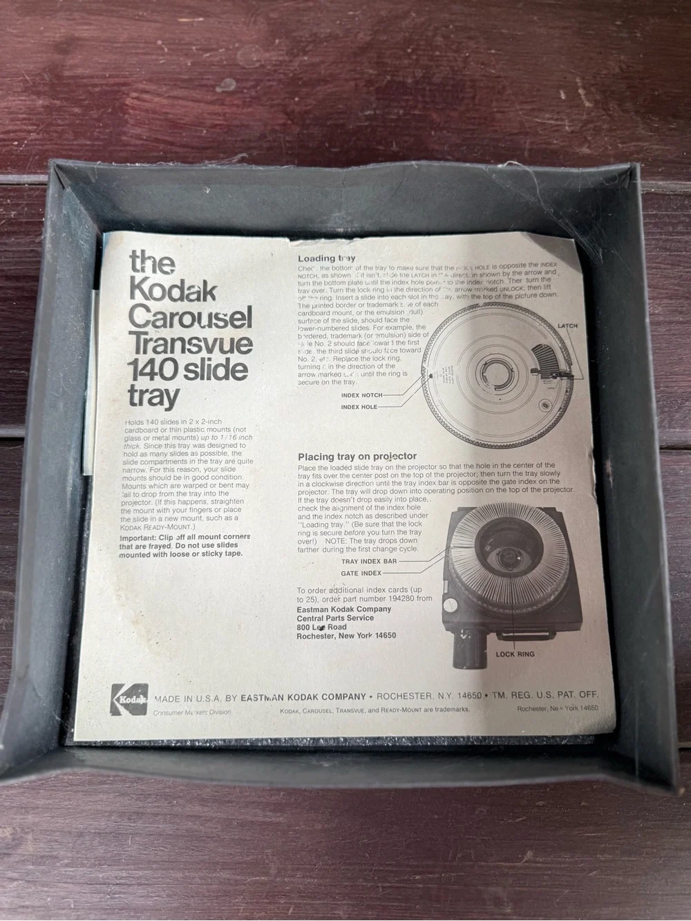 Kodak complete carousel